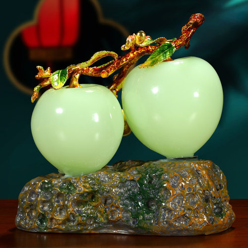 中式福寿寿桃摆件祝老人长辈生日贺寿礼物客厅酒柜吉祥摆设装饰品