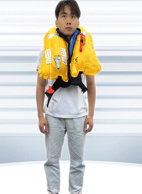 Eyson永晟专业自动充气救生衣成人大浮力便携式车载背心路亚钓鱼