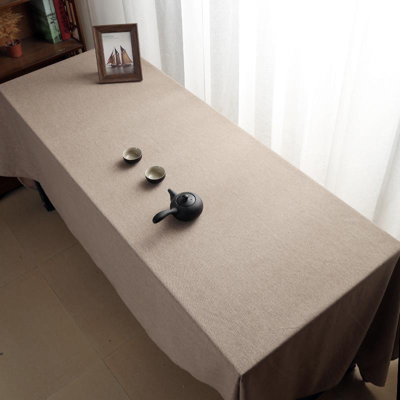 桌布展会酒店定制大号茶加宽西餐桌布艺长方形会议桌台布亚麻桌旗