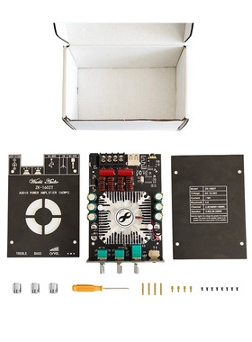 ZK-1602T蓝牙数字功放模块TDA7498E高低音调节蓝牙音频功放板模块
