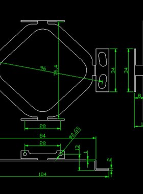 海德汉ECN125/113/ERN120/130180编码器不锈钢安装固定弹簧片支架