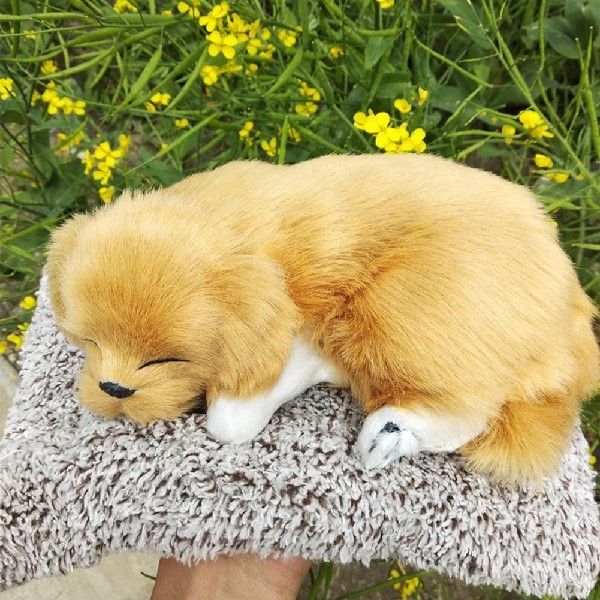 新品Realistic Artificial Animal Doll Cute Fiber Creative Dog