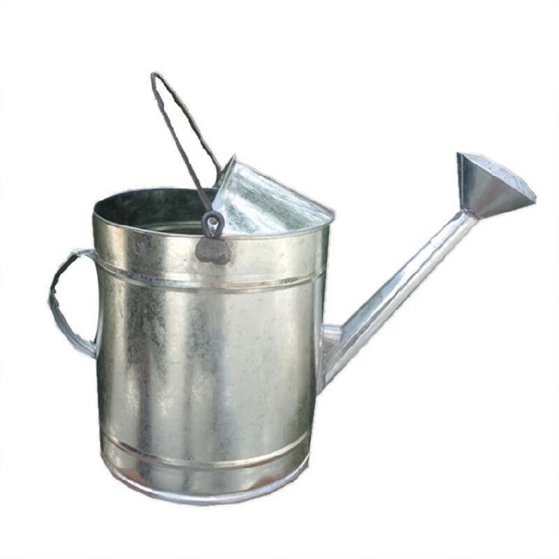 洒水壶不锈皮家用浇菜浇花长嘴淋花喷壶浇水壶不锈钢铁皮桶防磨土