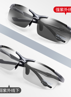 极速日夜两用变色偏光太阳镜男墨镜男士潮钓鱼司机防远光灯专用眼