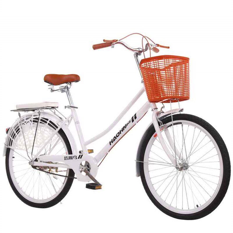 全轴承自行车24寸26寸男女式成人轻便淑女通勤车学生时尚复古单车