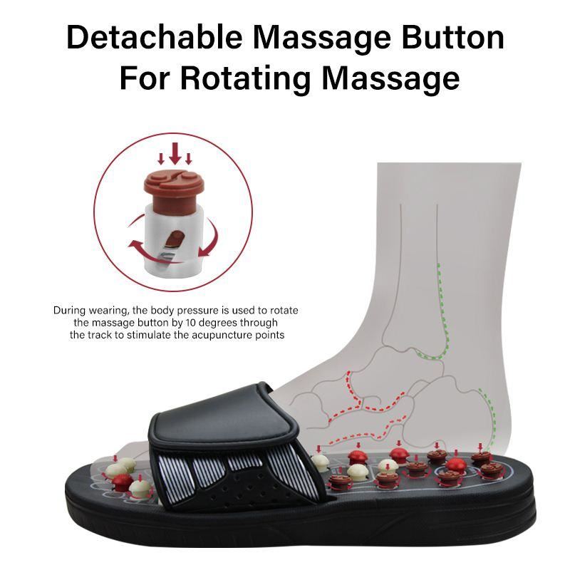 Feet Massage Slippers Foot Reflexology Acupuncture Therapy M