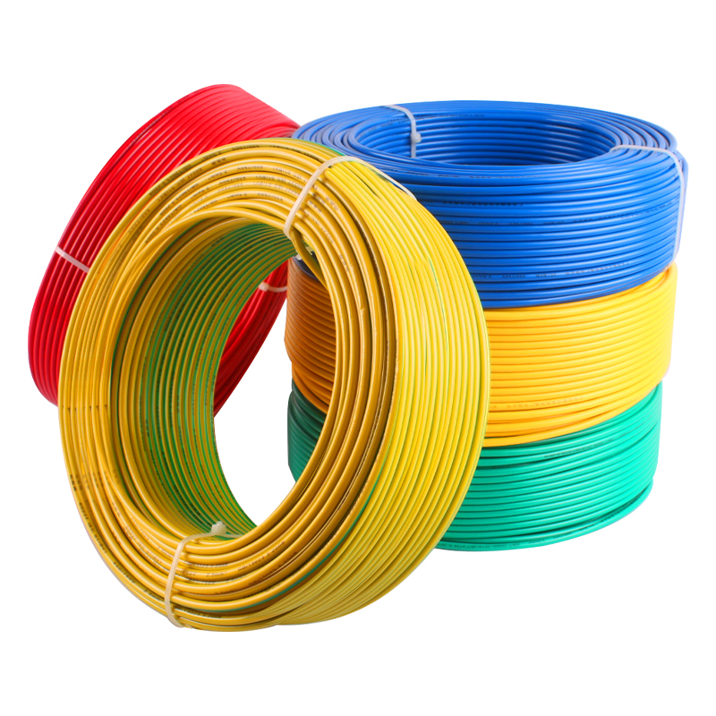 国标bv电线4平方2.5纯铜芯线家装家用单股1.5/6/10铜线单芯硬线缆