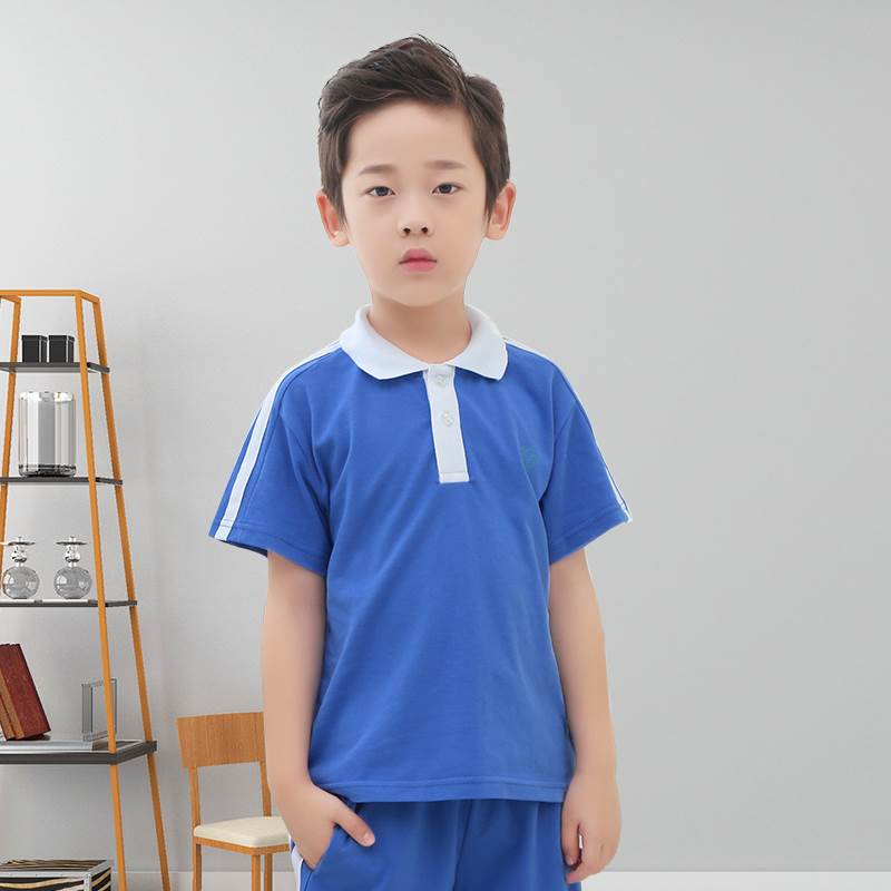 深圳市校服统一小学生夏装运动男女速干短袖上衣短裤薄款长裤套装