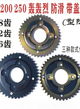 适用力帆轰轰烈LF200 LF250摩托车链盘428牙盘防滑齿轮