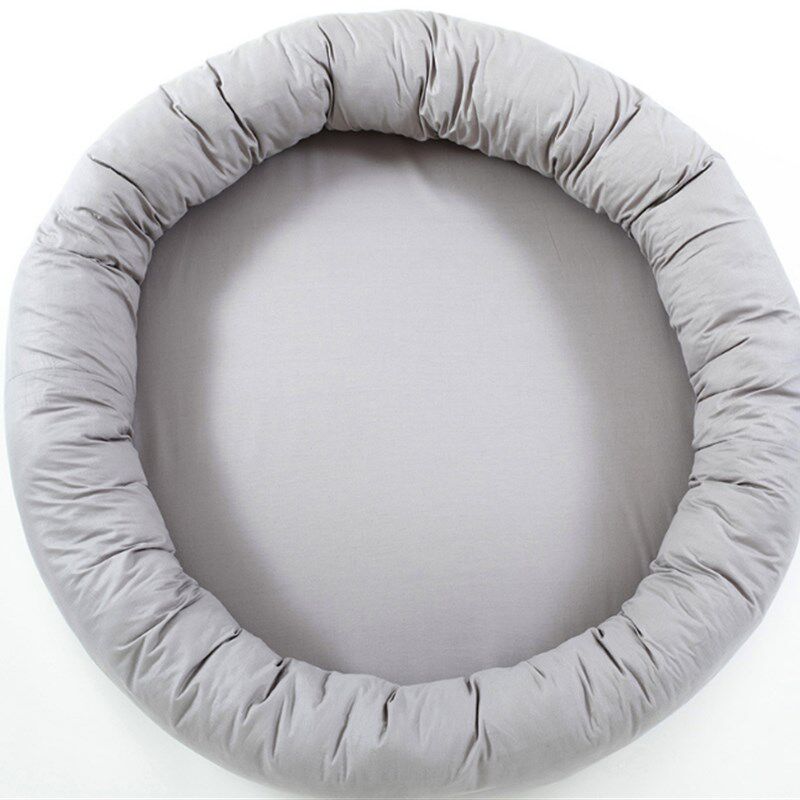 极速北欧INS多功能超大圆形婴儿睡觉小床 儿童房游戏坐垫 宝宝床