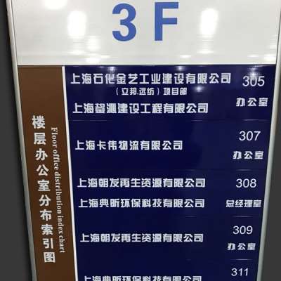 铝合金楼层索引牌科室牌学校指示牌医院导向牌烤漆定做去向牌门牌