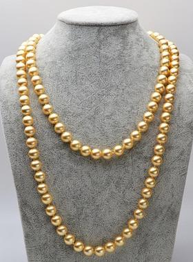 项链珍珠链毛衣多层女款珠天然贝长旗袍正圆百搭锁骨淡水配饰母送