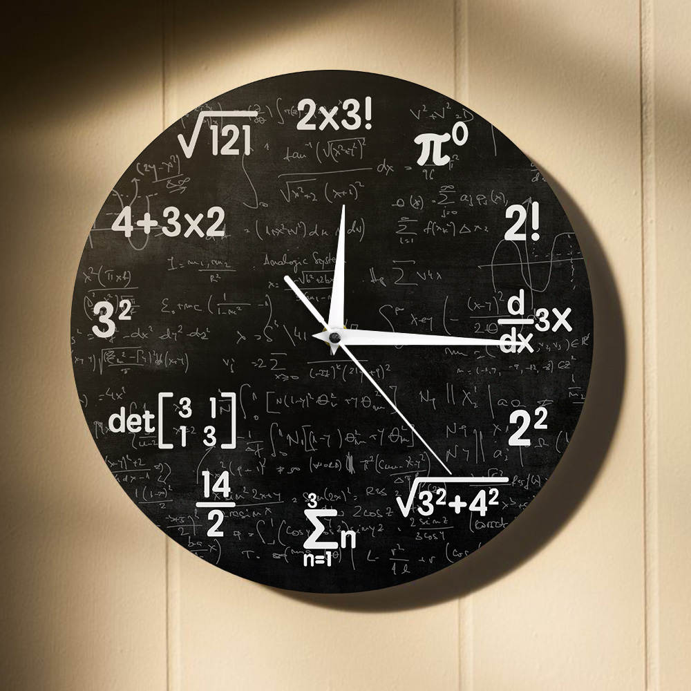 Math Wall Clock Mathematics Clock Graduation Gift Gifts For