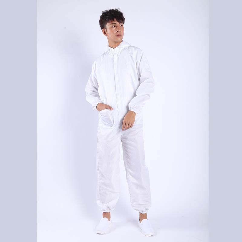 l防护服无尘衣服连体喷有口袋防尘服全身工作服静电漆藏青灰色男