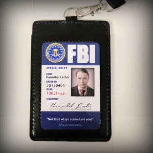 美剧汉尼拔挂绳胸卡皮夹子 拔杯同人 Hannibal Will 漫展Cos拔叔