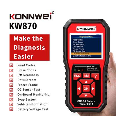 适配 KW870 Car diagnostic instrument + battery detect