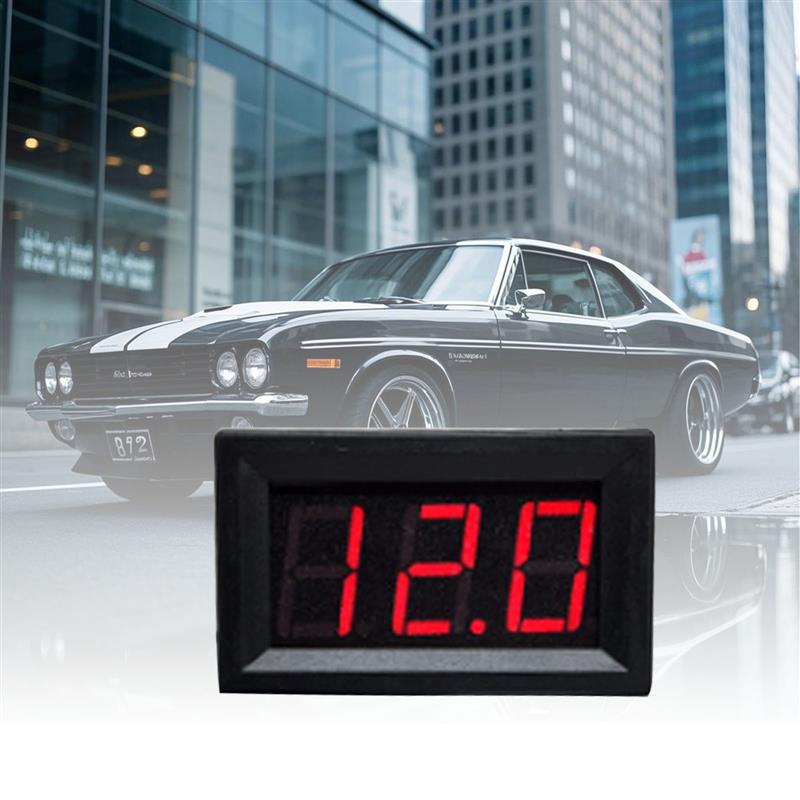 适配LED数码管两线直流电压表DC4.5V-30V数显表电压数显表头指示