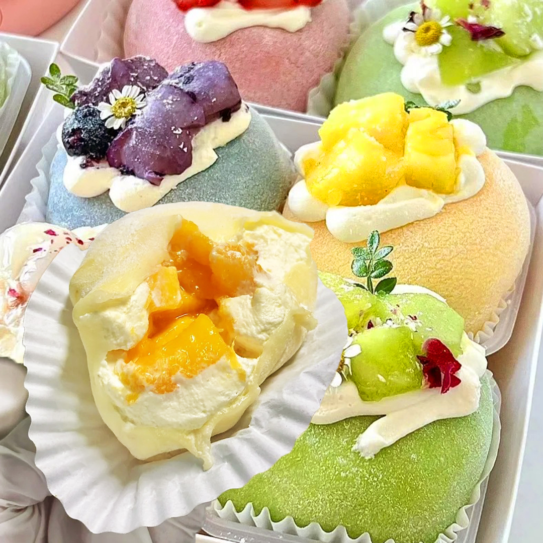 网红雪媚娘大福冰皮糯米爆浆糍粑胖团子动物奶油甜品爆款宿舍零食