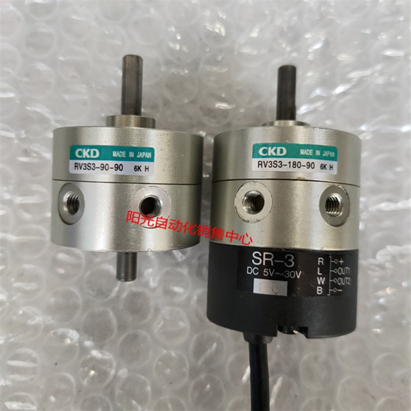 CKD旋转摆动气缸RV3S3-90-90,RV3S3-180-90-45,-SR-3-U,性能完好