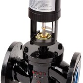 现安黄铜动态平衡电动调节阀二通阀EDTP 150AC24V模拟量XAD DN32