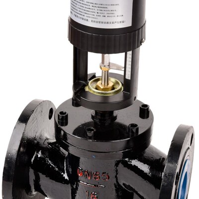 现安黄铜动态平衡电动调节阀二通阀EDTP-DN32-150AC24V模拟量XAD