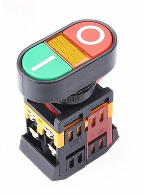 马可双位按钮APBB-PPBB双键双位带灯直边机电机开关按钮