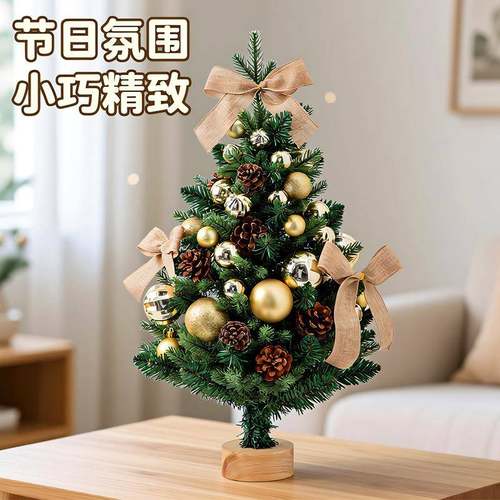 圣诞树2025新款小型迷你桌面摆件diy装饰品北欧ins风圣诞节装饰