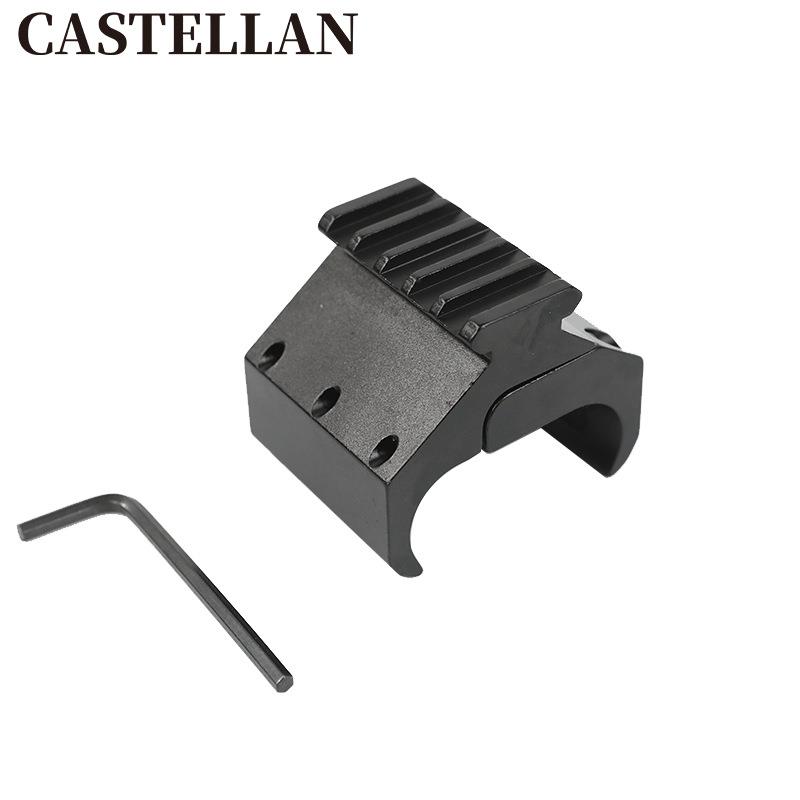 41-47mm管径可调瞄准镜管夹适配器20mm轨道安装器20mm导轨铝合金