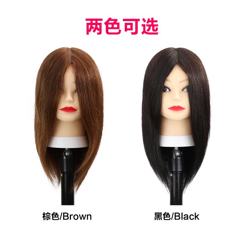 头模美发真发学徒练习剪发假人头模型理发店专用可烫卷公仔模特头