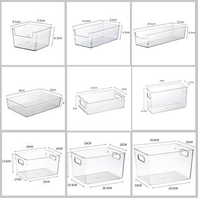 厨房抽屉内置分隔格收纳盒筷子勺铲餐具杂物文具透明窄长条亚克力