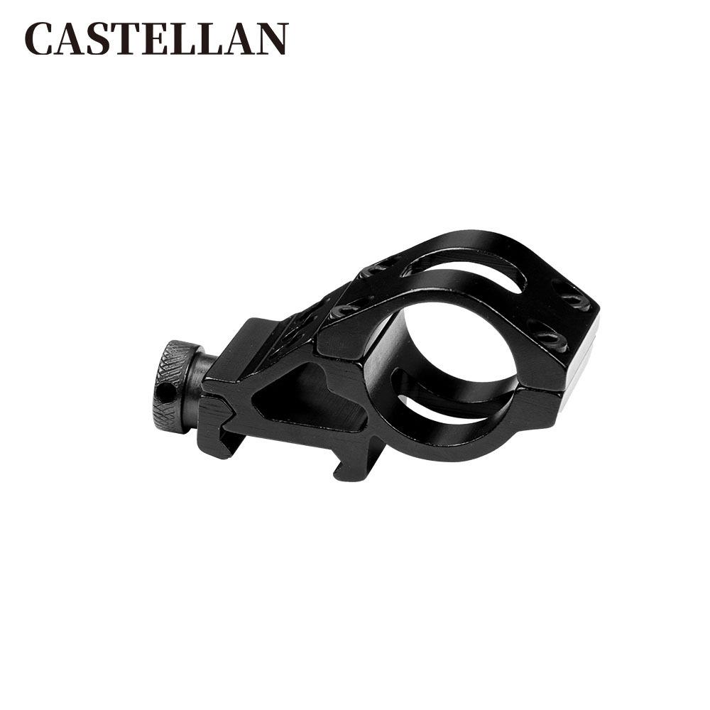 25.4mm歪脖子管夹激光瞄准镜支架手电筒管夹支架45度歪脖子管夹