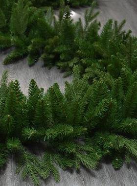 圣诞节装饰嘉蘭草酒店商场布置2.7米绿色PVC混PE叶编织藤条270CM