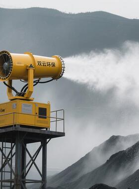 陕西露天煤矿堆料场SY-50型固定式远程射雾器 塔架式除尘雾炮机