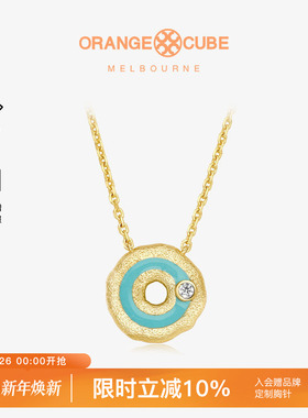 Orange Cube口哨糖项链轻奢小众设计高级感锁骨链首饰送女友礼物