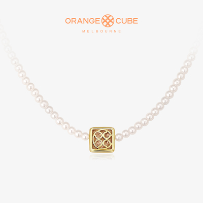 Orange Cube幸运定格项链简约气质轻奢高级感百搭款锁骨链配饰女