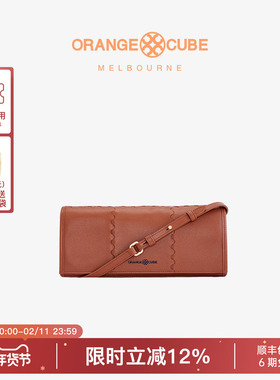 Orange Cube法棍包女款复古真皮牛皮油蜡手提单肩信封腋下包包