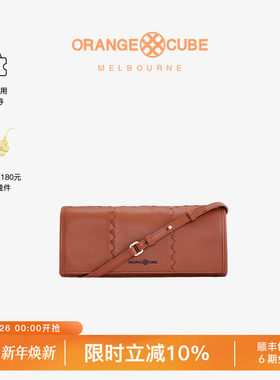 Orange Cube法棍包女款复古真皮牛皮油蜡手提单肩信封腋下包包