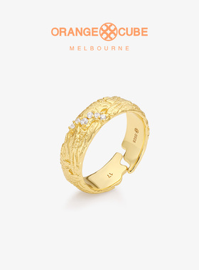 Orange Cube幸运拼图戒指高级原创设计轻奢食指戒指环送女友礼物