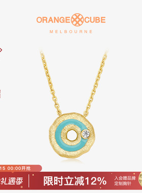 Orange Cube口哨糖项链轻奢小众设计高级感锁骨链首饰送女友礼物