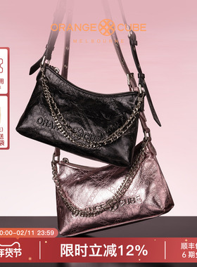 Orange Cube女包电车hobo包腋下单肩真皮通勤斜挎手拎包女款包包