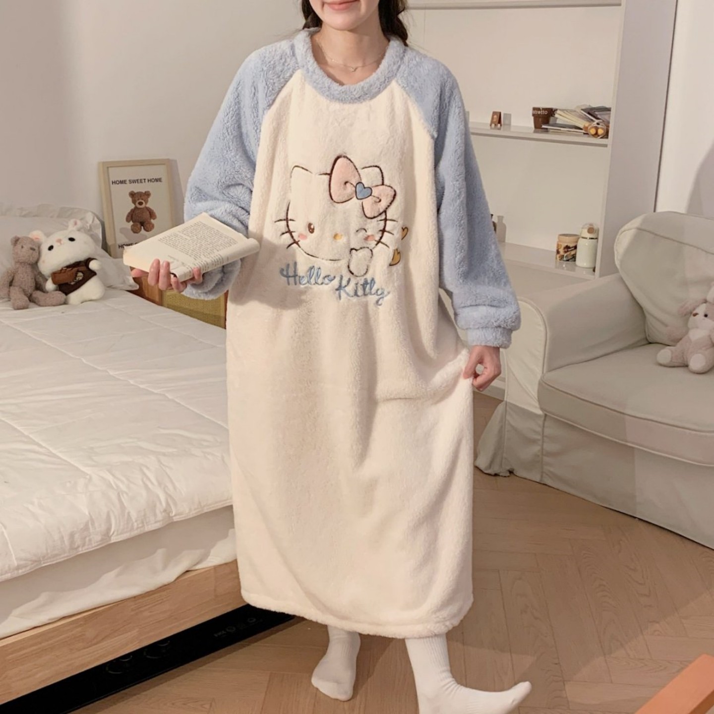 2025特大码240斤珊瑚绒保暖睡裙女冬季胖MM200斤加肥宽松家居服女,女士内衣/男士内衣/家居服,睡裙,淘宝优惠券,粉丝福利购,淘宝优惠卷