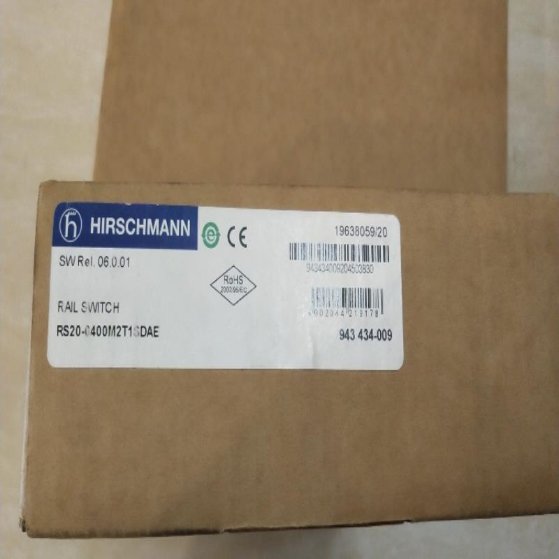 赫斯曼工业交换机RS20－0400M2T1SDAE 943-434-009 全新