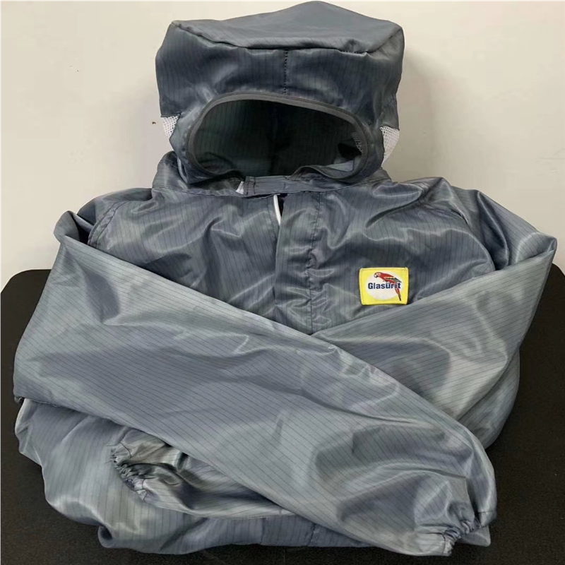 鹦鹉喷漆服防护服连体连帽透气防静电服便携防尘服男女通用工作服
