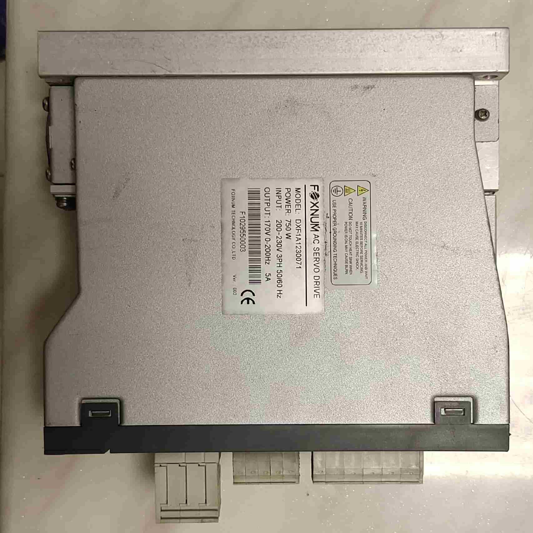 台湾FOXNUM福赐750W伺服驱动DXF1A1230071议价