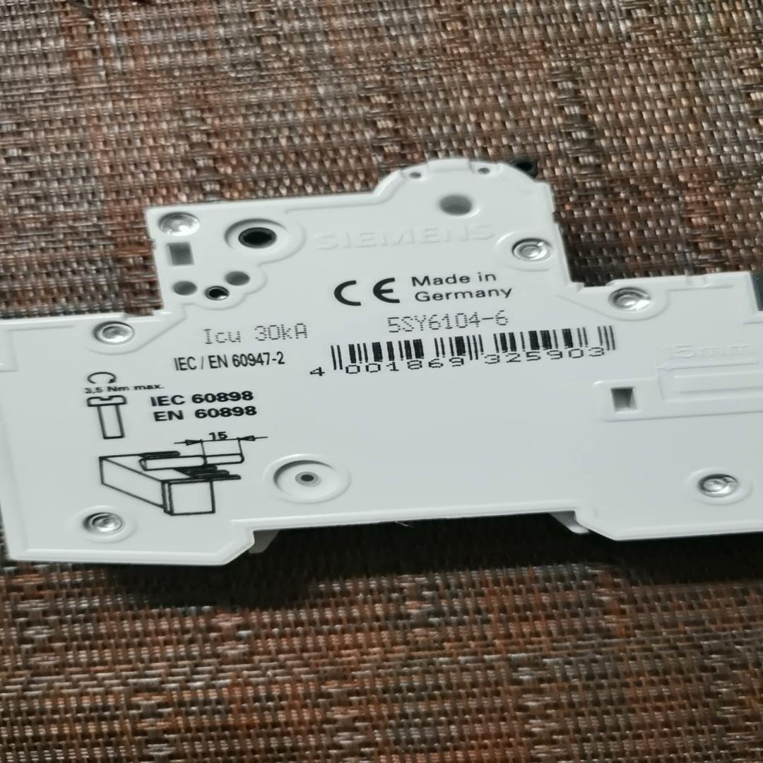 议价西门子5SY61MCB  B4  1P4A小型断路器进口