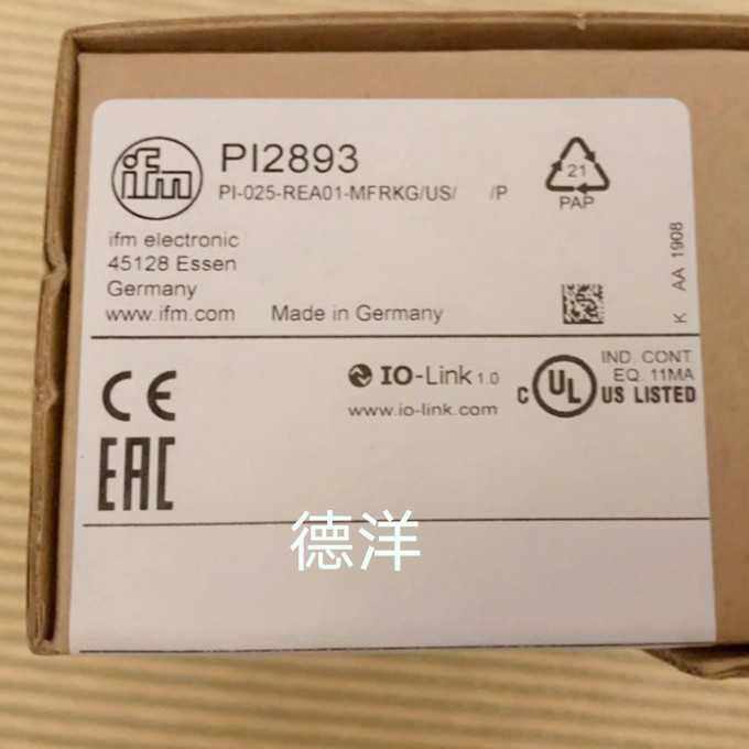 全新IFM PI2893 传感器原装正品 现货议价