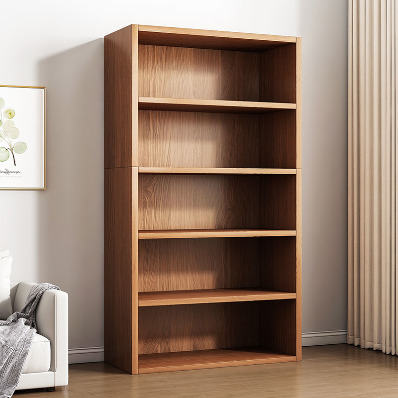 书架落地置物架家用一体靠墙收纳柜子客厅架子格子置物柜简易书柜