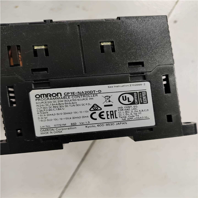 PLC，CP1E-NA20DT-D，实图拍摄，功能正常(崽崽配件）