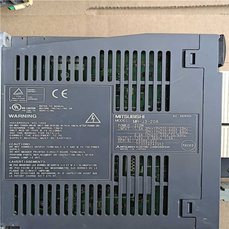 三菱伺服驱动器MR-J3-20A设备成色外观如图通电议价
