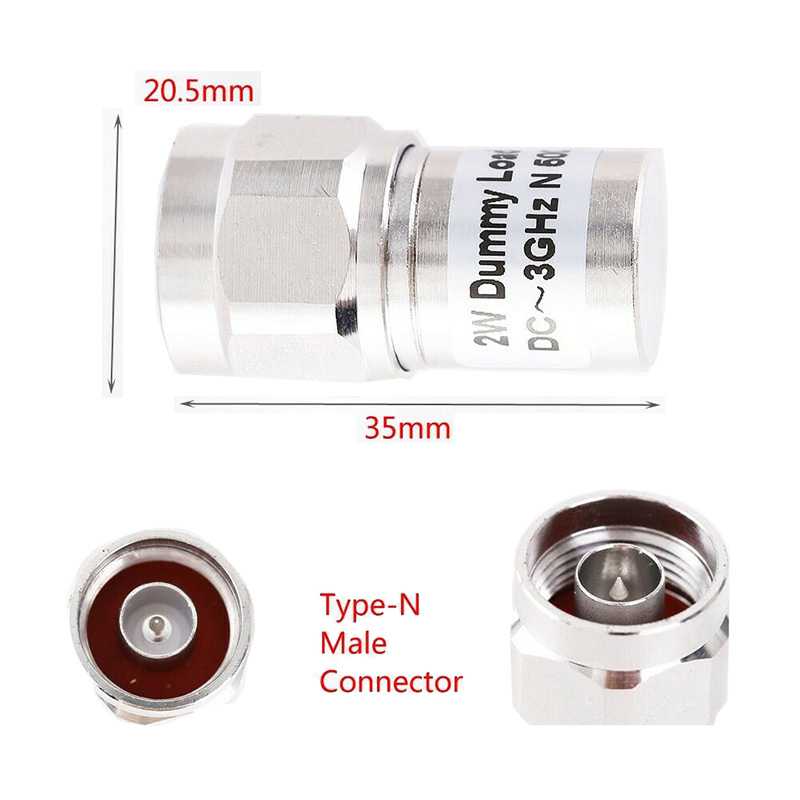 新款直销源头2W N公头微波同轴固定假负载3G/6G射频连接器50欧姆